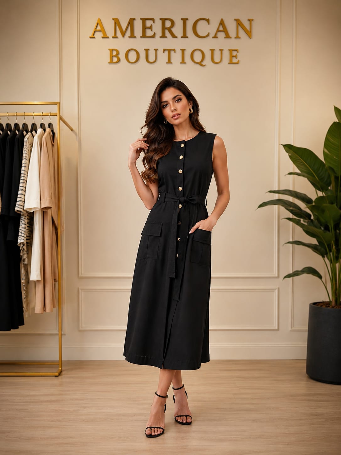 VESTIDO BROWNE NEGRO